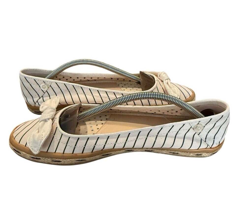Sperry Top-Sider Striped Canvas Bow Espadrille Flats Size 8.5M - Picture 3 of 8